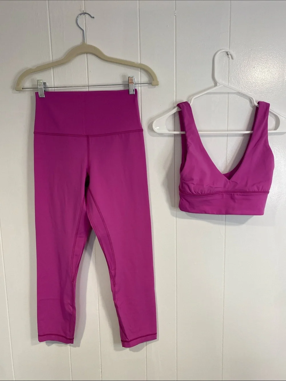 Lululemon Align High-Rise Crop 23” Leggings & Align V-Neck Bra Set Size 6